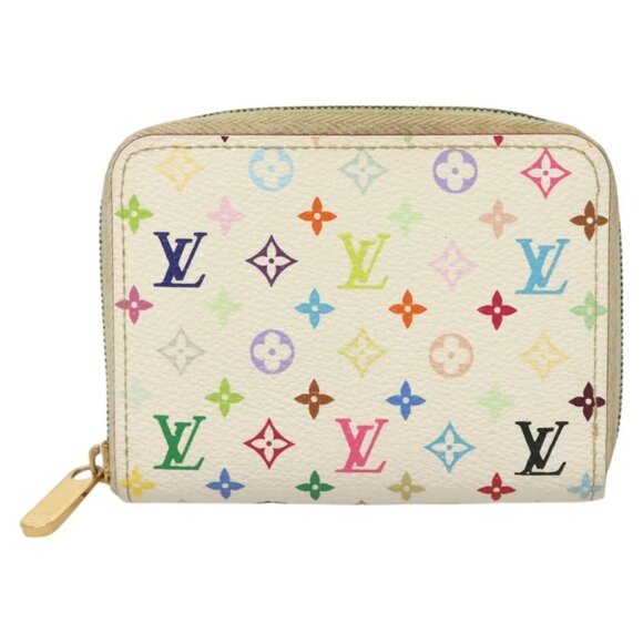 LOUIS VUITTON Monogram Multicolor Zippy Coin Purse White M93741 LV Auth BA3531 - Picture 2 of 16